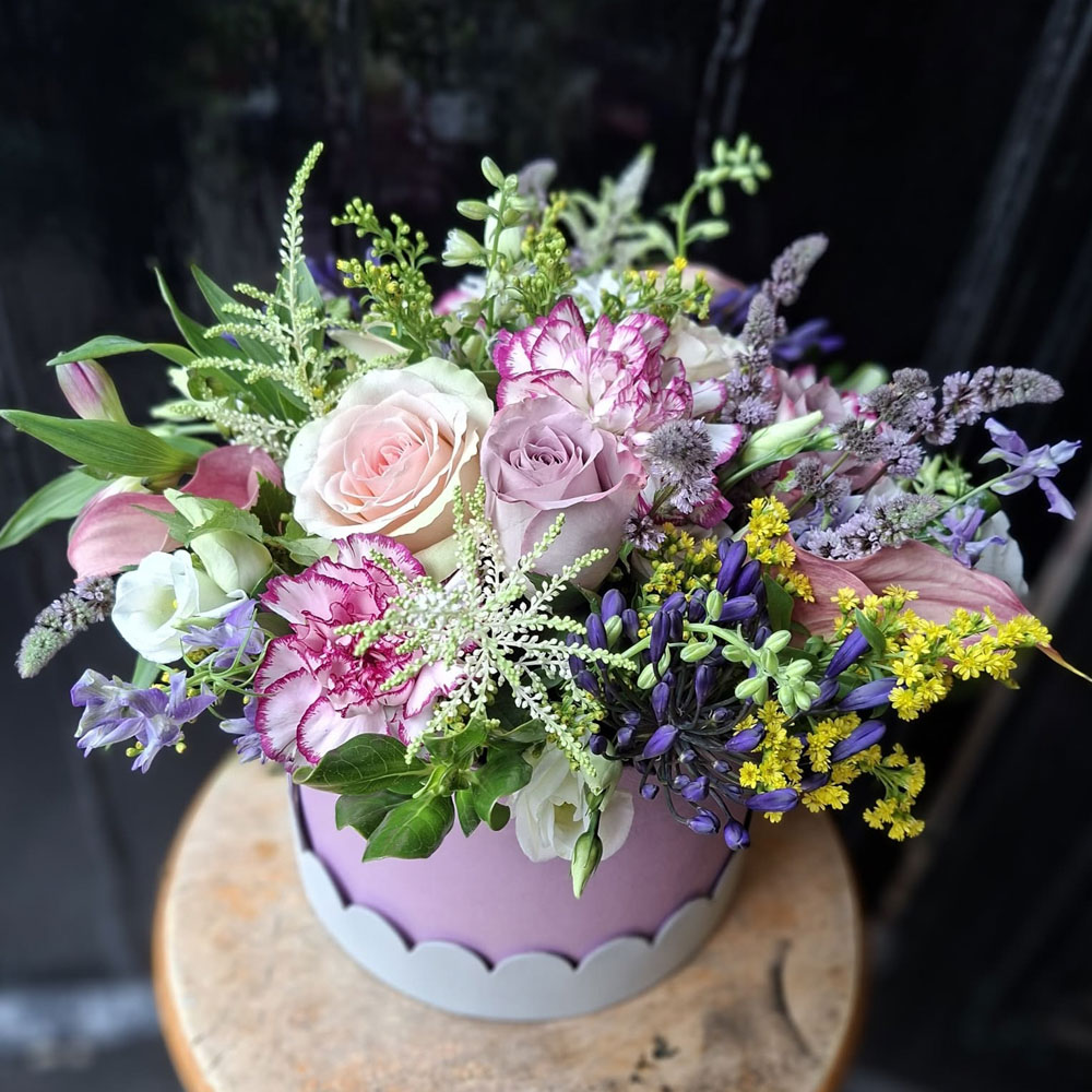 Lavender Elegance Hat Box Product Image