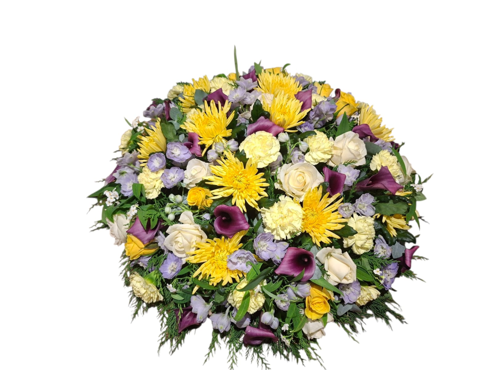 Golden Harmony Funeral Posy Product Image