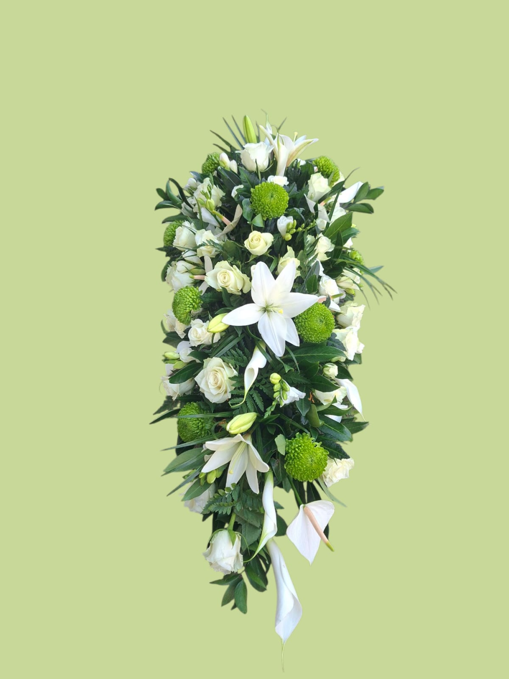 Peaceful White Funeral Spray Product Image