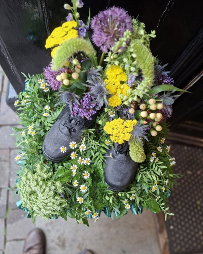 Bespoke Floral  Tribute - bespoke designs to celebrate their hobbies or loves for the more personal tribute
prices depend on design  please call us to discus
