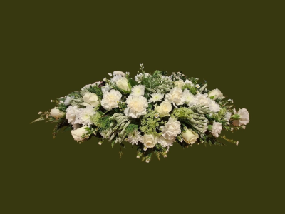 all white double ended spray - classic whites and green in various sizes 
2ft   3ft 4ft or 5 ft