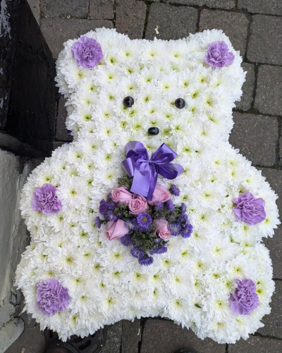teddy bear - choice of colour for paws and spray